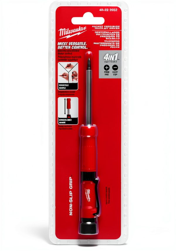 Milwaukee Electric 4-in-1 Pocket Precision Multi-BIT Screwdriver-2