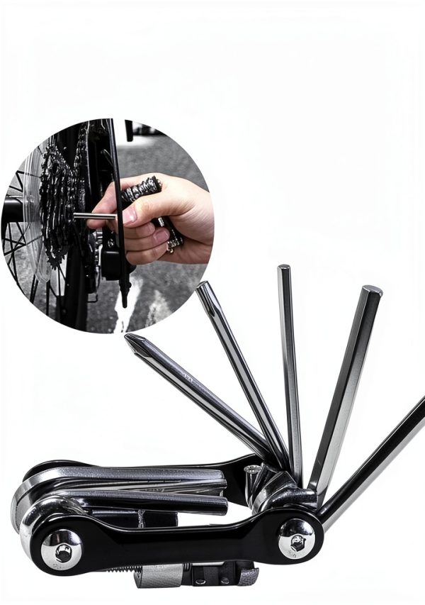 Bicycle Repair Kit 11-in-1 Bike Wrench Screwdriver Chain Spoke Tools-1