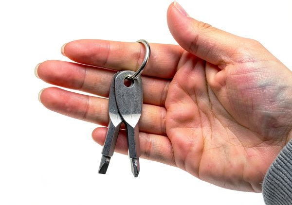 Portable Dual-Bit Screwdriver Set with Keychain for Cars, Bikes & RVs-2