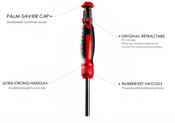 13-in-1 Ratcheting Screwdriver Brass hunter Multi-Bit Driver with-4