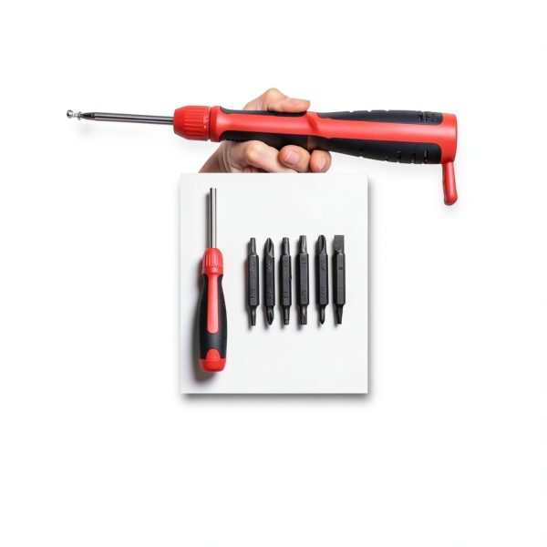 13-in-1 Ratcheting Screwdriver Brass hunter Multi-Bit Driver with-5