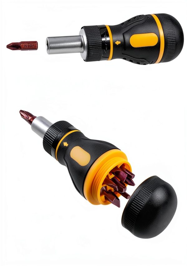 Yakamoz 9 in 1 Ratchet Screwdriver – Steel Tool with Bit Case-6