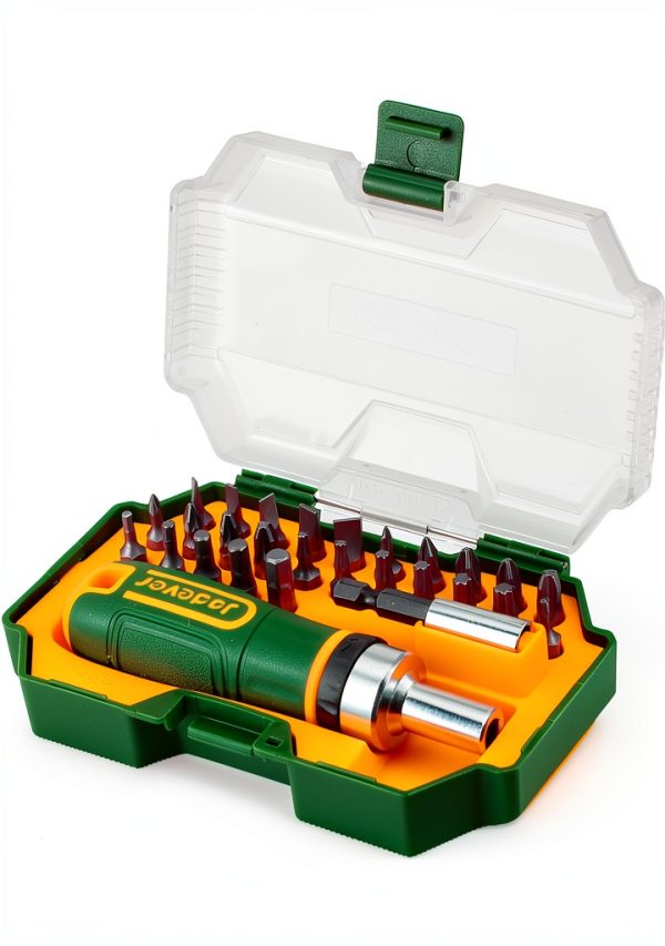 Multi Bit Screwdriver Jadever 28-Piece Ratchet Set with Magnetic Bits-0