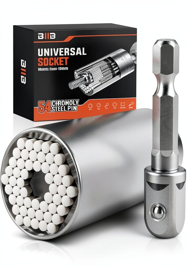 BIIB Dad Gifts for Men, Super Socket Father's Day Gifts from Daughter, Gifts for Dad Who Wants Nothing, Birthday Gifts for Men, Universal Socket Mens Gifts for Him, Husband, Grandpa, Tools Gadgets-0