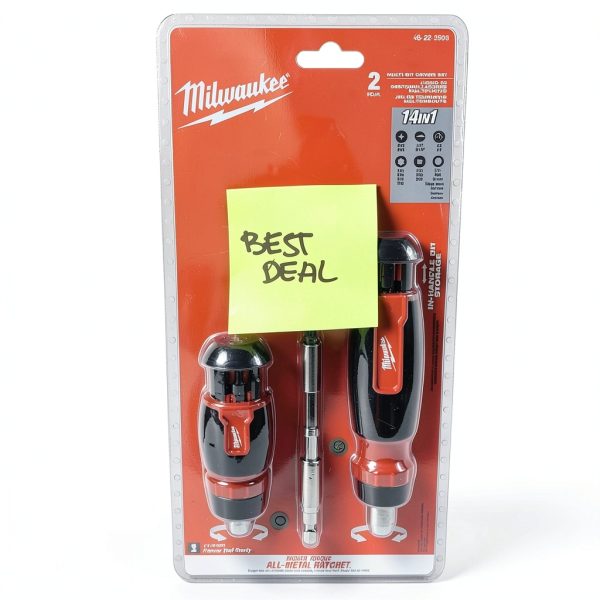 Milwaukee 14 in 1 Multi Bit Driver with 8 in 1 Ratchet 48-22-2905-0
