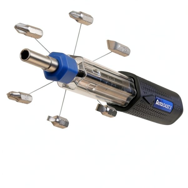 Screwdriver Autoloader Multi-Bit Driver Magnetic Handle Black/Blue-1