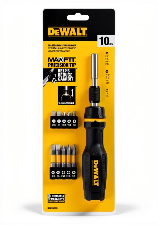 DW MAXFIT 10PC TELESCOPING MB DEWALT Driver Adjustable Torque-3