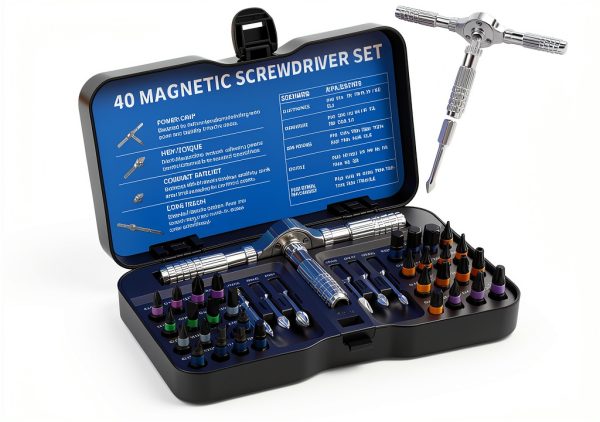 40 in 1 Magnetic Ratchet Screwdriver Set CAKKAGAMA Multi‑Bit Kit-0
