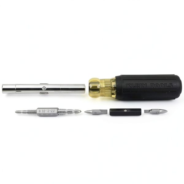 Klein Tools Multi-Bit Screwdriver 6 Tap Sizes and 4 Screwdriver Tips-5