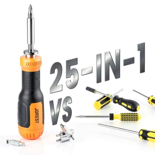 Jorest 25 in 1 Multibit Screwdriver Set, Dad Mens Gifts for Christmas, Mens Tool Stocking Suffers Gifts for Men, Magnetic Multitool Screwdriver Tool All in One-7