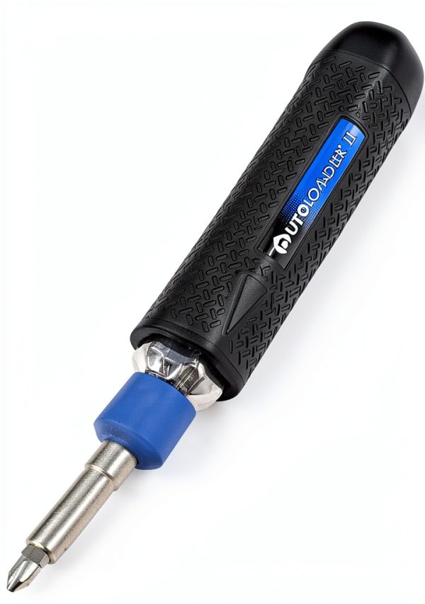 Screwdriver Autoloader Multi-Bit Driver Magnetic Handle Black/Blue-8