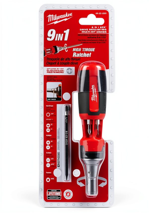 Milwaukee 9-in-1 High Torque Drive Ratcheting Multi-bit Driver-5